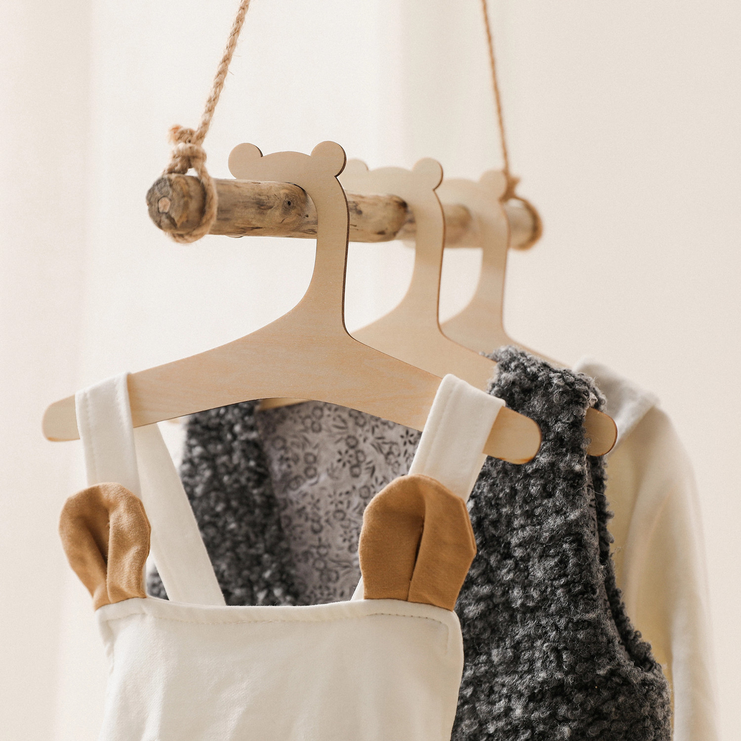 5/10pcs Wooden Baby Hangers Ki - Baby Clothing Cupboard review and price