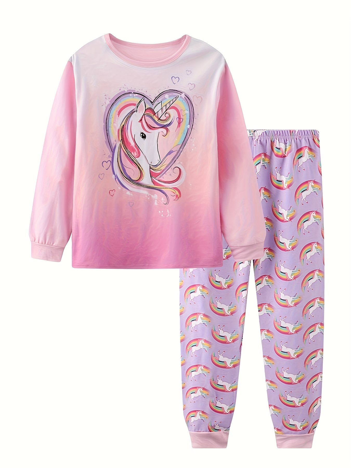 Toddler Girls Unicorn Cartoon  - Baby Sleep Suit review and price