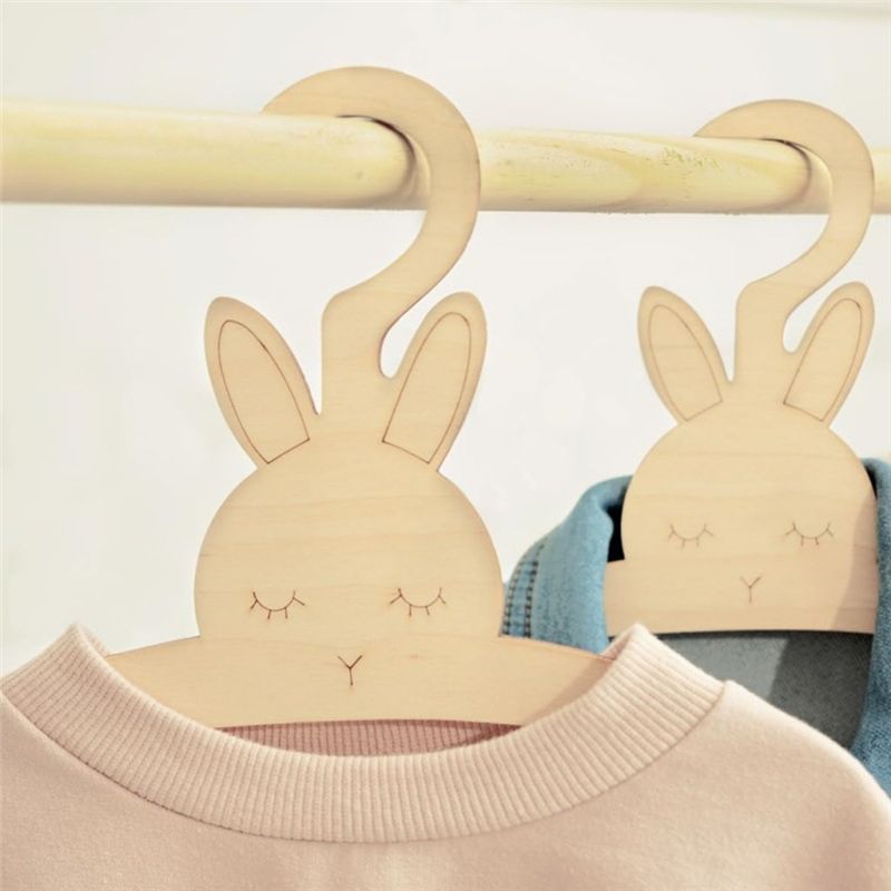 20PCS Cute Wooden Clothes Hang - Baby Clothing Hanging Rack review and price