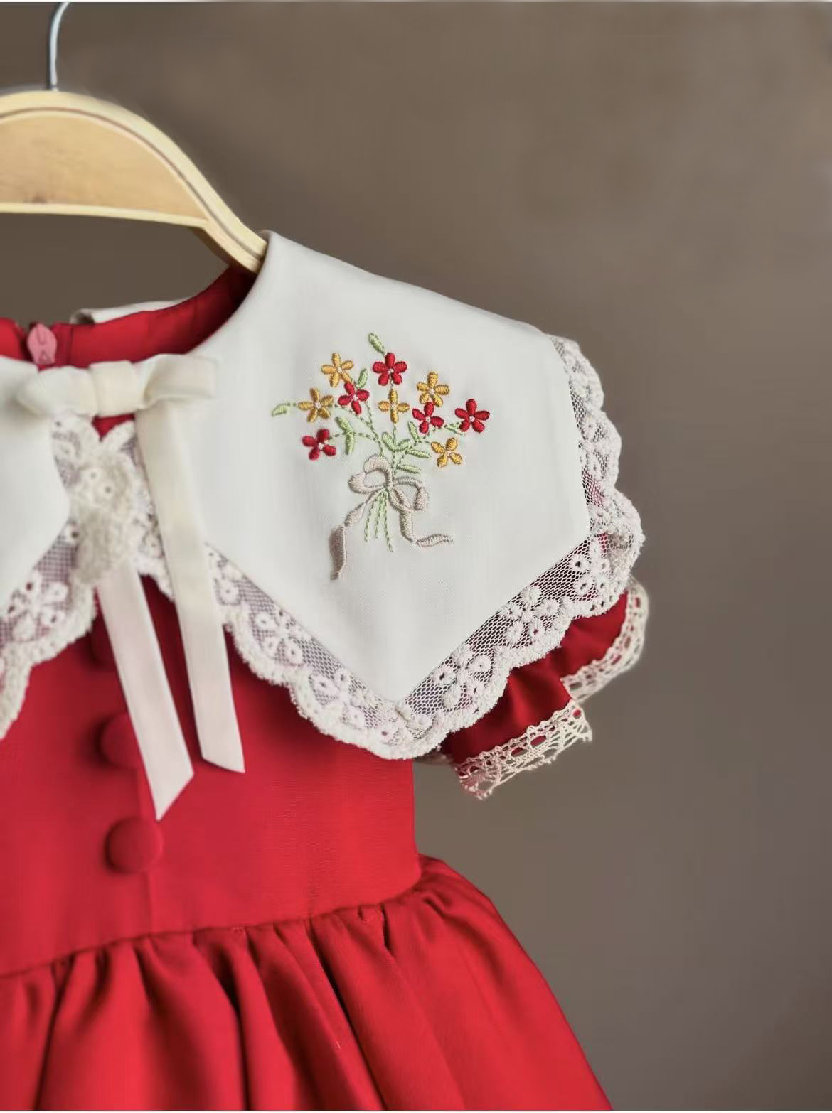 0-12Y Baby Girl Summer Red Emb - Baby Z Clothing review and price