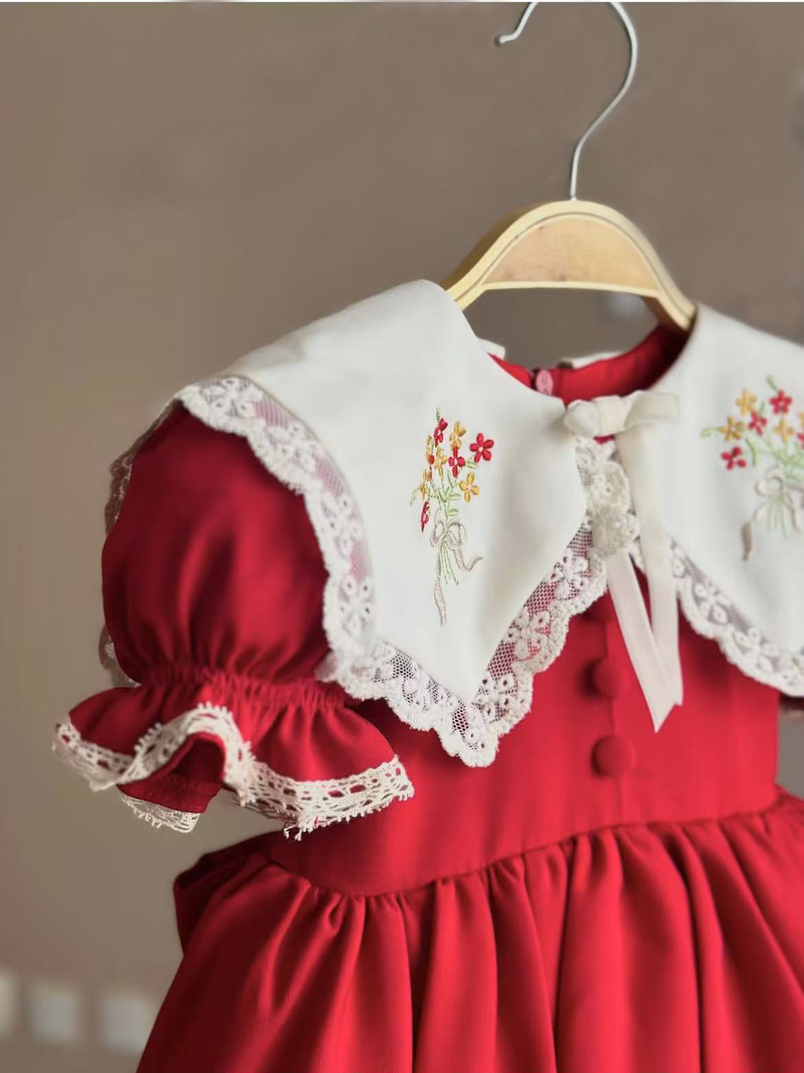 0-12Y Baby Girl Summer Red Emb - Baby Z Clothing review and price