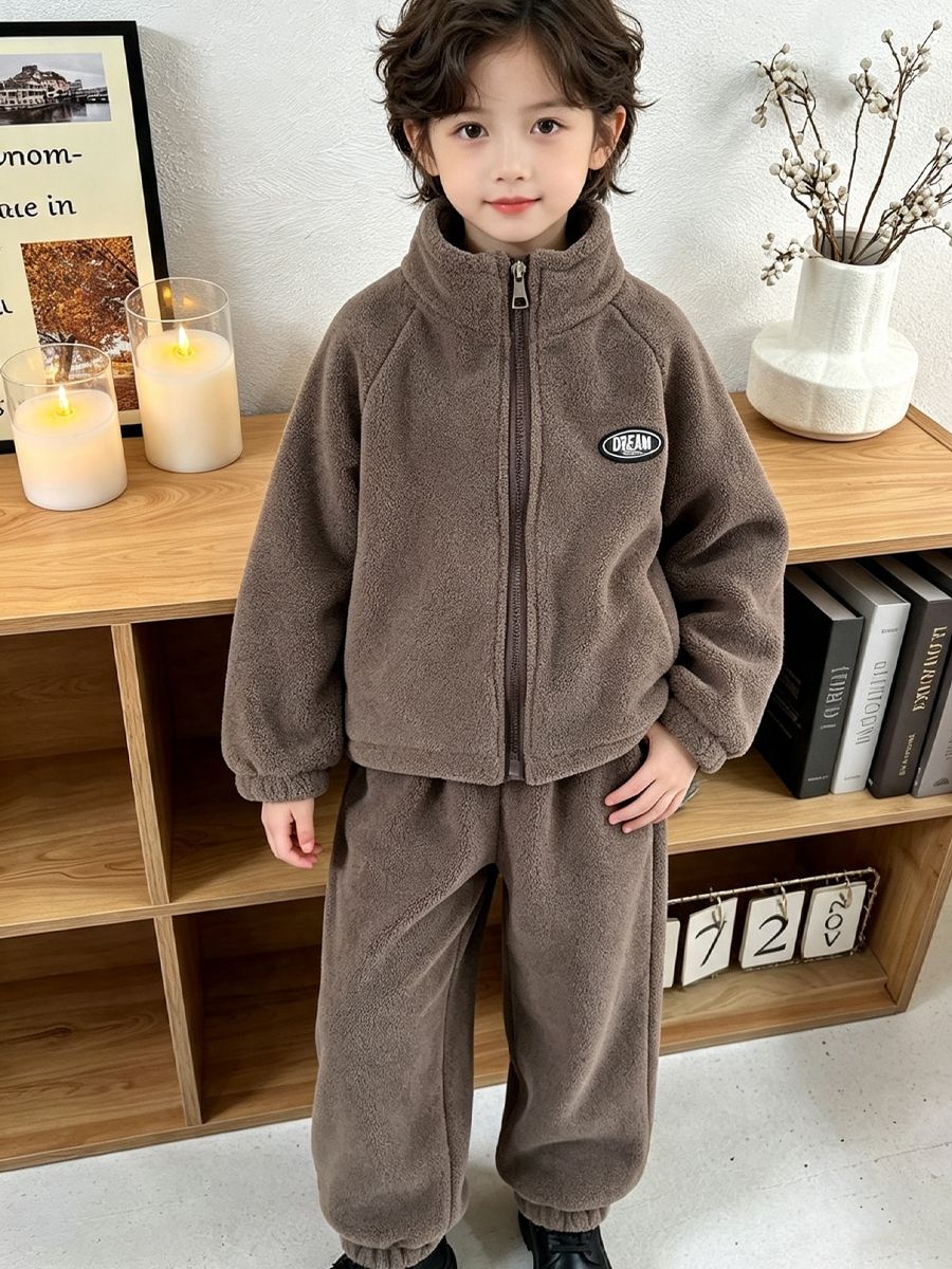 2026 Autumn Winter Lamb Fleece - Baby Clothing Zip review and price