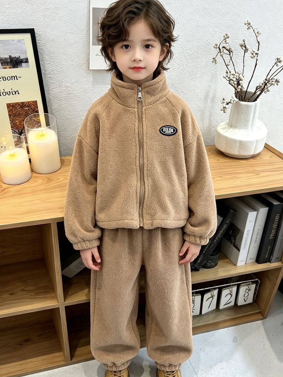 2026 Autumn Winter Lamb Fleece - Baby Clothing Zip review and price