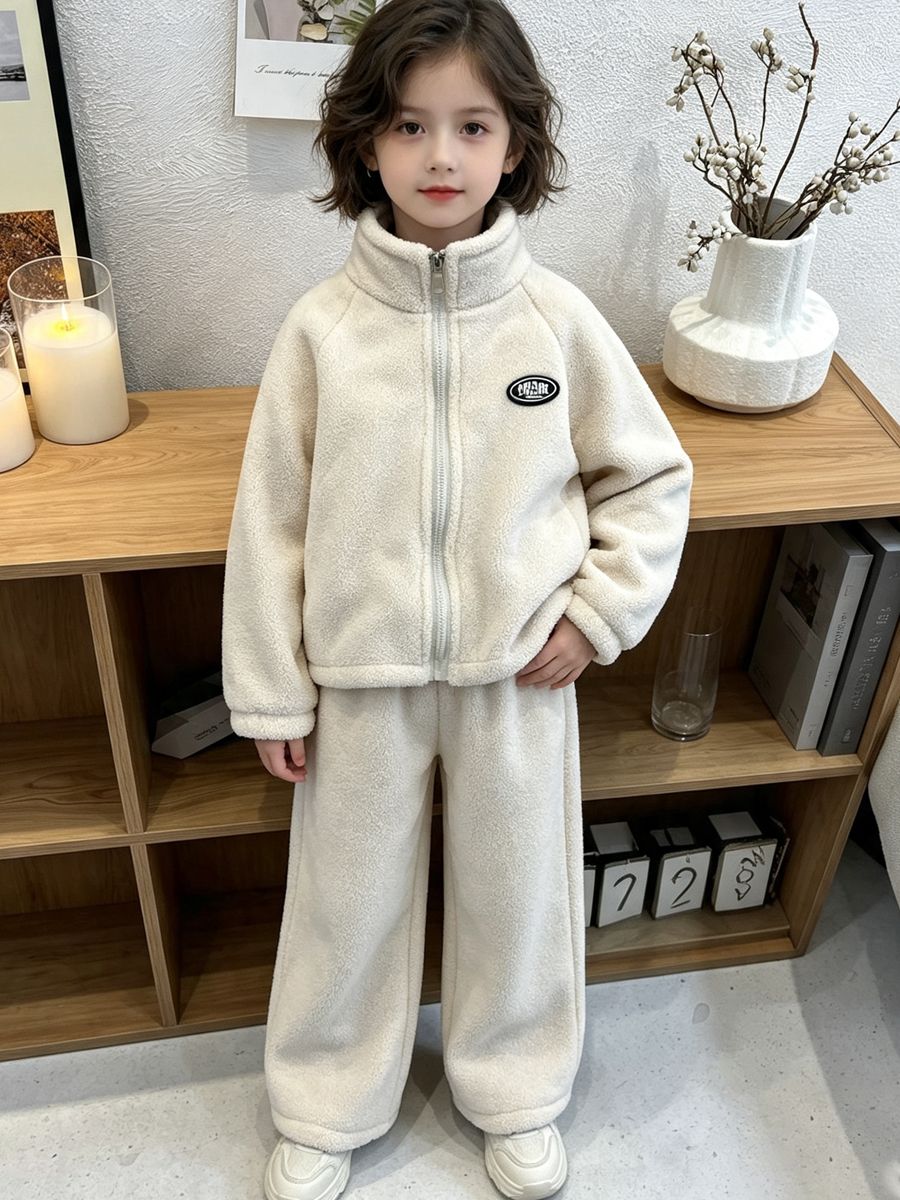 2026 Autumn Winter Lamb Fleece - Baby Clothing Zip review and price