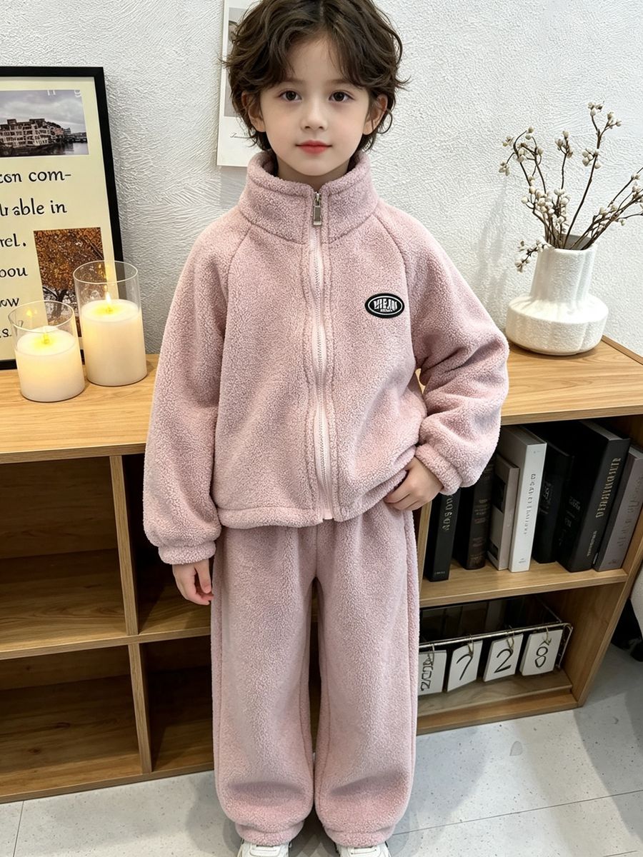 2026 Autumn Winter Lamb Fleece - Baby Clothing Zip review and price